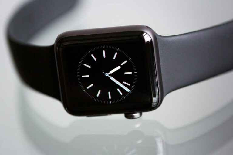 czarny apple watch